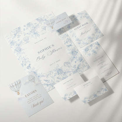 Baby Shower Stationery Bundle — Invitations, Signs, Games & More | Canva Templates for Planners & Hosts