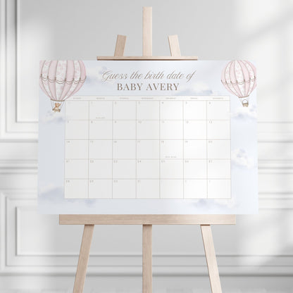 Blush Pink Hot Air Balloon Baby Shower Collection - House of Paper Blooms