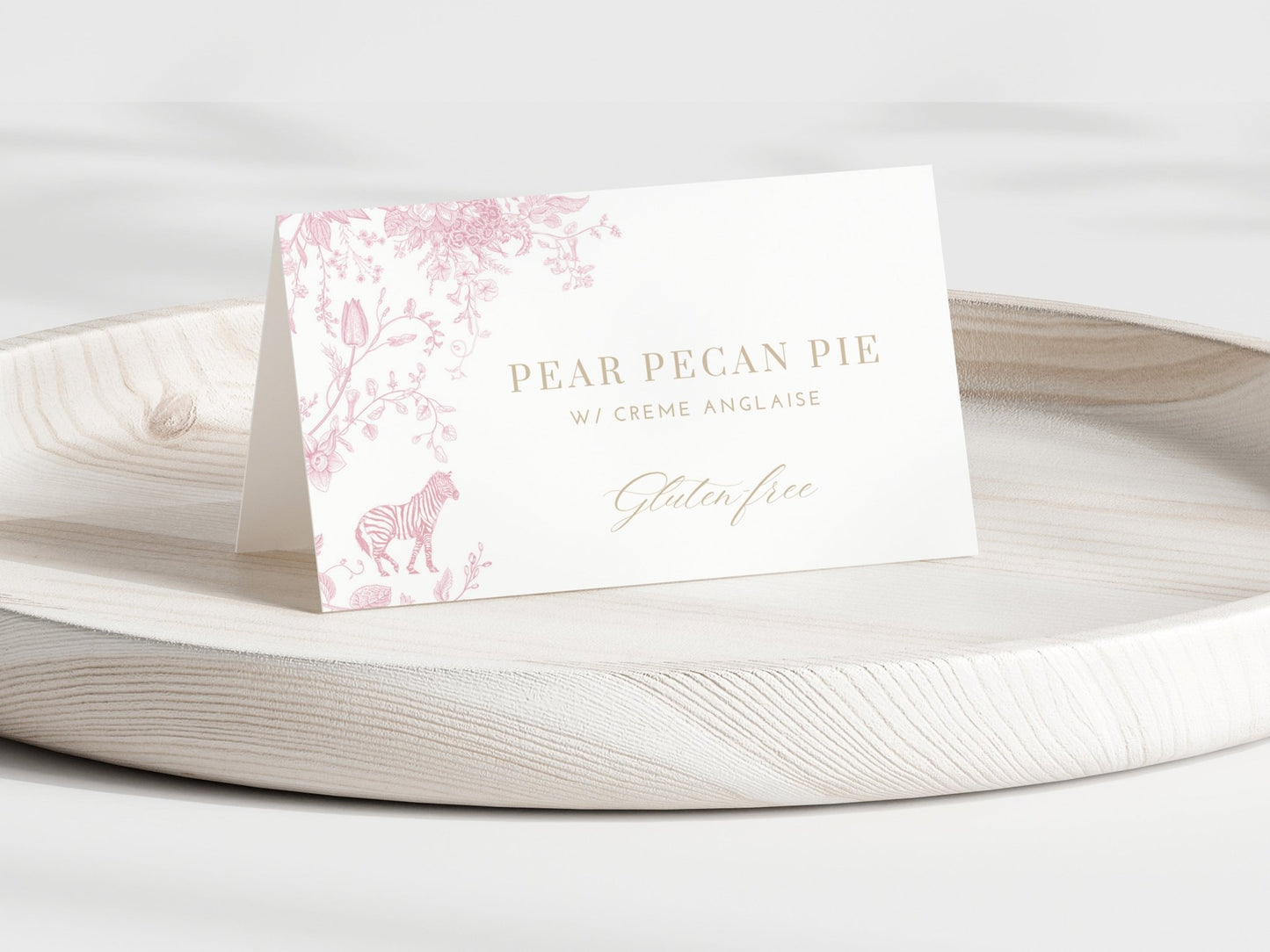 Blush Pink Safari Toile Baby Shower Collection - House of Paper Blooms