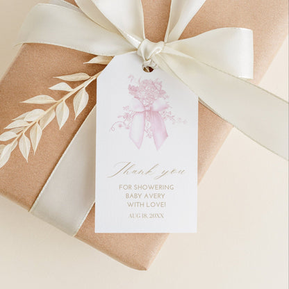 Blush Pink Safari Toile Baby Shower Collection - House of Paper Blooms