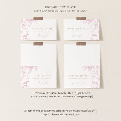 Blush Pink Safari Toile Baby Shower Collection - House of Paper Blooms