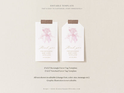 Blush Pink Safari Toile Baby Shower Collection - House of Paper Blooms