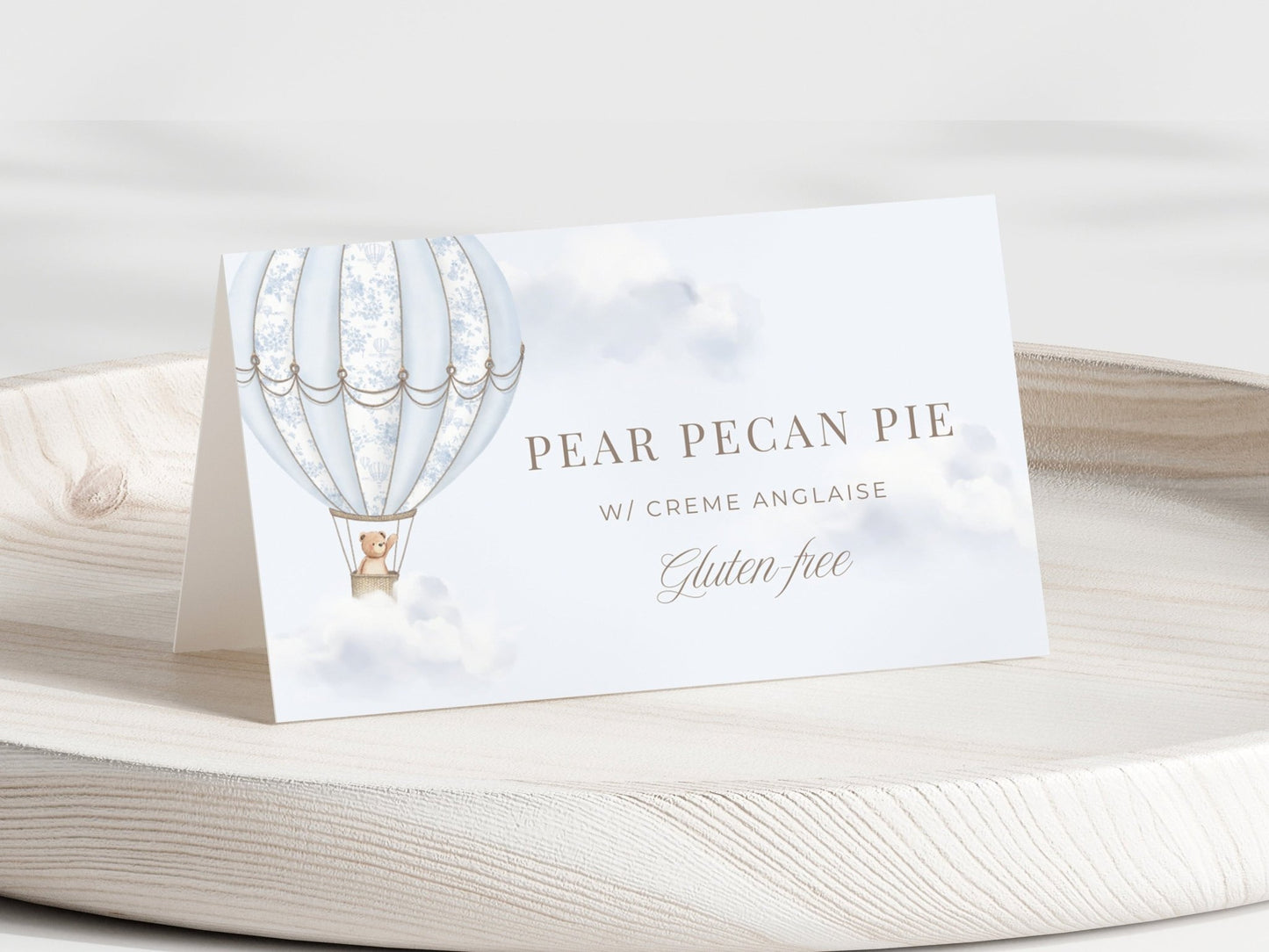 French Blue Hot Air Balloon Baby Shower Collection - House of Paper Blooms