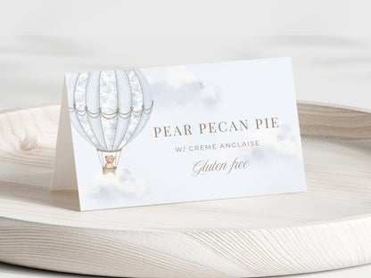 French Blue Hot Air Balloon Baby Shower Collection - House of Paper Blooms