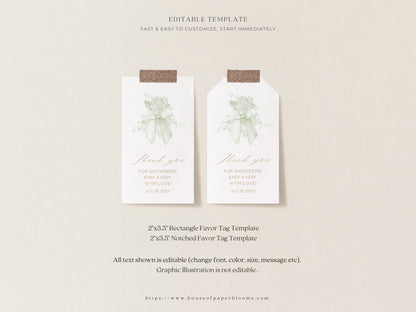 Sage Green Safari Toile Baby Shower Collection - House of Paper Blooms